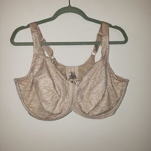 MODERN MOMENTS NUDE LACE DEMI BRA SIZE 44DDD